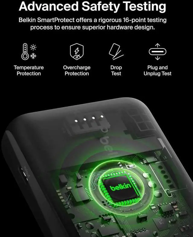 Alt view image 3 of 7 - JAENFONG Portable Charger USB-C Power Bank 10000 mAh w/ 1xUSB-C Port & 2xUSB-A Ports 15W w/Type-C to Type-A Cable for iPhone 16 Galaxy S25 Nintendo Switch 2 Google Pixel 10 etc. - White