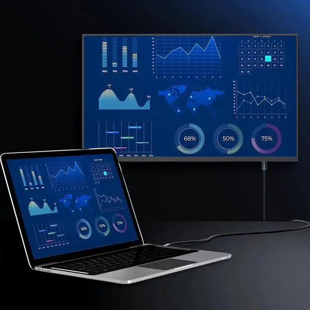 Alt view image 2 of 6 - JAENFONG HDMI Cable 4K Ultra HD 4 Foot (5 Pack) Nylon Braided HDMI 2.0 Cable High Speed 18Gbps 4K60Hz HDR 3D 2160p 1080p HDCP 2.2 ARC HDMI Cables for Monitors HDTV