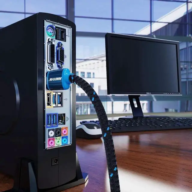 Alt view image 4 of 6 - JAENFONG HDMI Cable 4K Ultra HD 4 Foot (5 Pack) Nylon Braided HDMI 2.0 Cable High Speed 18Gbps 4K60Hz HDR 3D 2160p 1080p HDCP 2.2 ARC HDMI Cables for Monitors HDTV