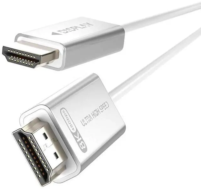 Main image of JAENFONG HDMI 2.1 Cable 50ft White 4K 8K Fiber Optic HDMI Cable[8K@60Hz 4K@120Hz 48Gbps Dynamic HDR eARC HDCP 2.2&2.3 3D] Compatible with 4090 RX 7900 XTX Monitor PS5 Soundbar