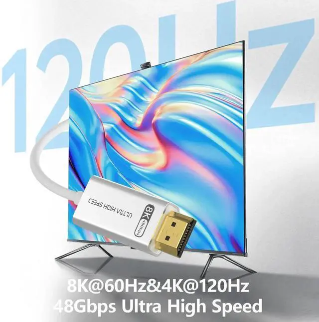 Alt view image 2 of 7 - JAENFONG HDMI 2.1 Cable 50ft White 4K 8K Fiber Optic HDMI Cable[8K@60Hz 4K@120Hz 48Gbps Dynamic HDR eARC HDCP 2.2&2.3 3D] Compatible with 4090 RX 7900 XTX Monitor PS5 Soundbar