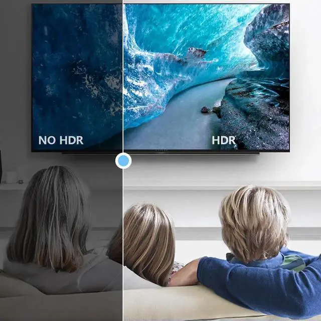 Alt view image 5 of 7 - JAENFONG HDMI 2.1 Cable 50ft White 4K 8K Fiber Optic HDMI Cable[8K@60Hz 4K@120Hz 48Gbps Dynamic HDR eARC HDCP 2.2&2.3 3D] Compatible with 4090 RX 7900 XTX Monitor PS5 Soundbar