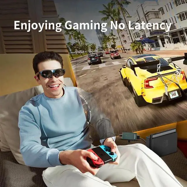 Alt view image 3 of 6 - JAENFONG HDMI to USB C Adapter 4K@60Hz HDMI to Type C Adapter for XREAL One/Air 2 Pro/Air 2 Viture Pro/One RayNeo Air 2s Rokid AR Glasses Portable Monitor from PS5/4 Xbox Switch Laptop PC Dark Green