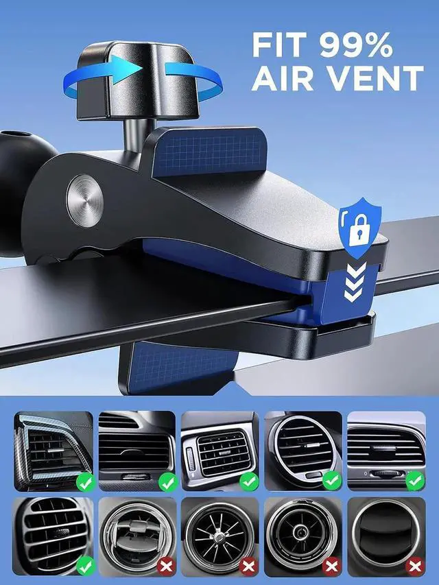 Alt view image 6 of 6 - Wireless Car Charger 15W Qi Fast Charging Auto Clamping Car Charger Phone Holder Mount Cell Phone Holder Car Mount for iPhone 16 15 14 13 Pro Max Xs Galaxy S24 Ultra LG Google