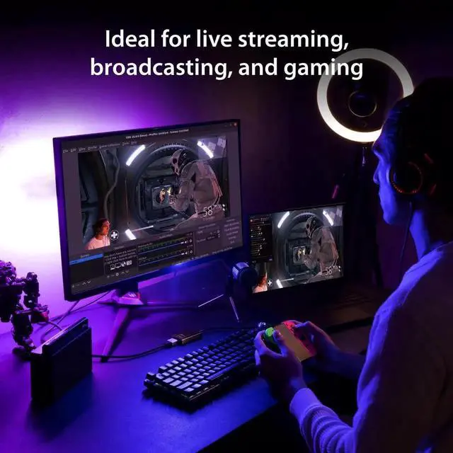 Alt view image 4 of 7 - JAENFONG 4K HDMI Video Capture Card DSLR Cam Link Game Capture Adapter for Game Live Broadcasting Streaming Video Conference | Support 4K30 2K60 1080p120 (JVA11)