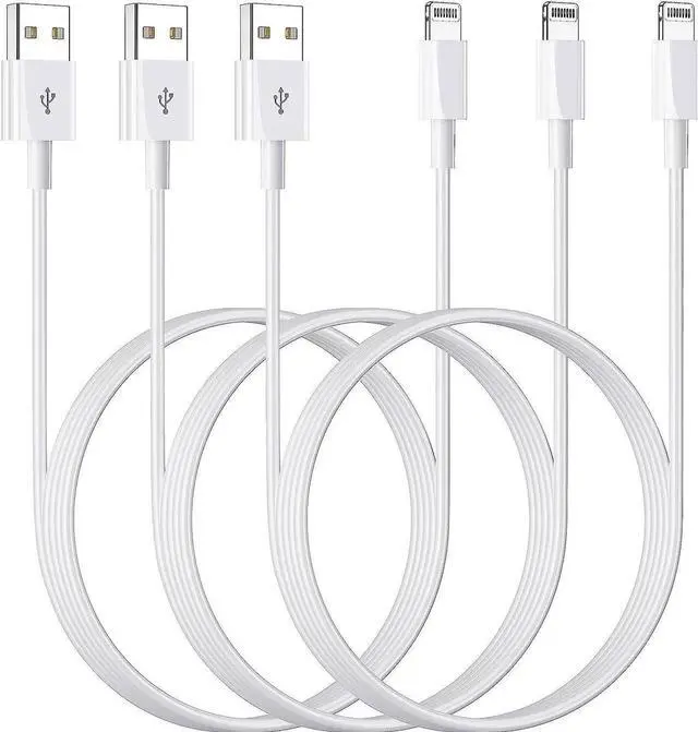 Main image of JAENFONG 3ft 3Pack MFi Certified iPhone Charger Cord USB to Lightning Cable Fast Charging & Data Sync Compatible with iPhone 14/13/12/11/XR/XS/X/8/7/6/5/SE/iPad