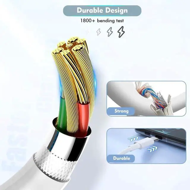 Alt view image 2 of 7 - Long Magnetic Wireless Charger 10FT iPhone Fast Mag Safe Charger Mag-Safe Charging Magnet Charge Pad 10Feet 2Pack Compatible with iPhone 16 Pro Max/16 Pro/16 Plus/16/iPhone 15 Pro Max/14/13/12/AirPods