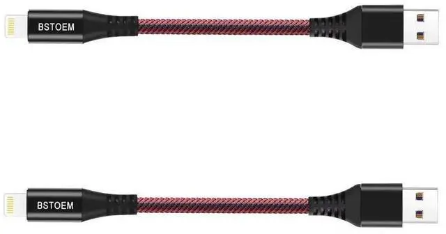 Main image of Short Lightning Cable 2Pack 7Inch USB Charging Cord for for iPhone Charger 14/13/12 Pro/11/Xs Max/Xr/X/8/7/6/6s Plus/SE/5c/5s/5 for iPad Air/Mini