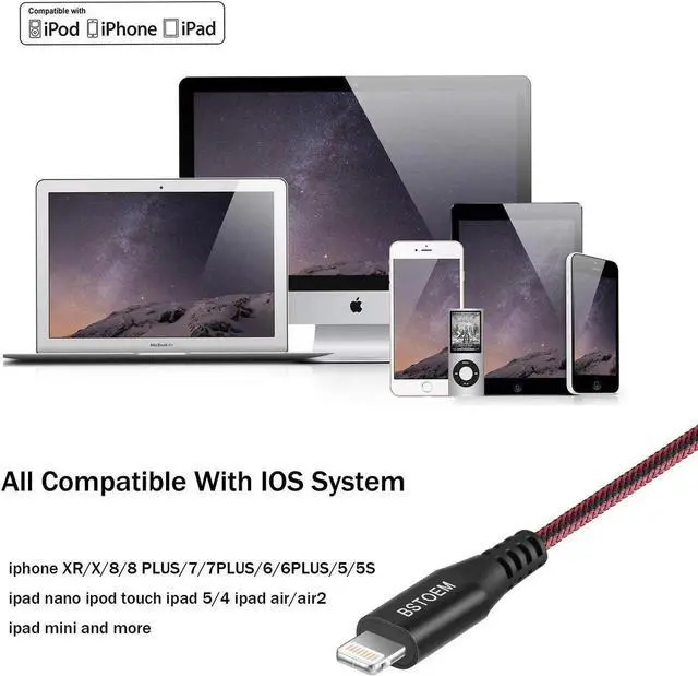 Alt view image 4 of 7 - Short Lightning Cable 2Pack 7Inch USB Charging Cord for for iPhone Charger 14/13/12 Pro/11/Xs Max/Xr/X/8/7/6/6s Plus/SE/5c/5s/5 for iPad Air/Mini