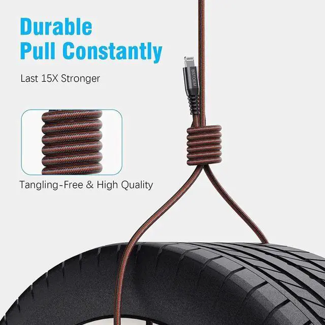 Alt view image 5 of 7 - Short Lightning Cable 2Pack 7Inch USB Charging Cord for for iPhone Charger 14/13/12 Pro/11/Xs Max/Xr/X/8/7/6/6s Plus/SE/5c/5s/5 for iPad Air/Mini