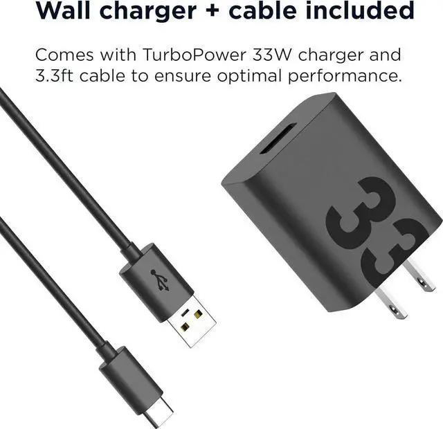 Alt view image 3 of 5 - TurboPower 15W Qi Wireless Stand + 33W Charger + USB-C Cable - for Moto G Power 2024/2025 Stylus (2025) G Stylus 5G 2024 Edge 2023/2024 Razr/Razr Plus 2023/2024/2025 Razr Ultra
