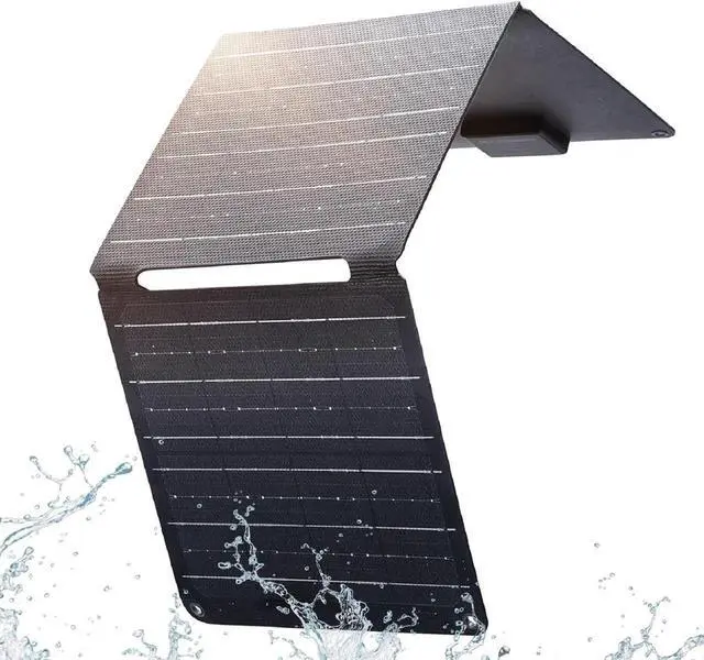 Main image of JAENFONG 21W 5V Foldable Solar Panel Charger SP001 Solar Charging Kit with 5V USB-A and USB-C Charging IP67 Waterproof Portable Solar Panel for Smartphone Tablets Outdoor Camping Hiking