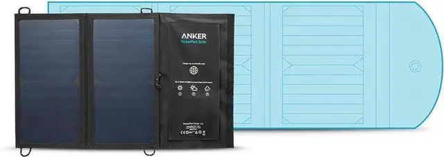 Alt view image 3 of 6 - JAENFONG Solar Panel Anker 15W USB Solar Charger with Dual-Port and Foldable Panel PowerPort Solar Lite for iPhone 11/Xs/XS Max/XR/X/8/7 iPad Pro/Air/Mini Galaxy S9/S8/S7/S6 and More