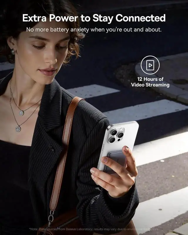 Alt view image 6 of 7 - Picogo Power Bank Smallest 5000mAh Magnetic Portable Charger with Stand Qi2 Certified 15W Ultra-Mini MagSafe Battery Pack Alloy Wireless Travel Fast Charger for iPhone 16/15/14/13/12 Series