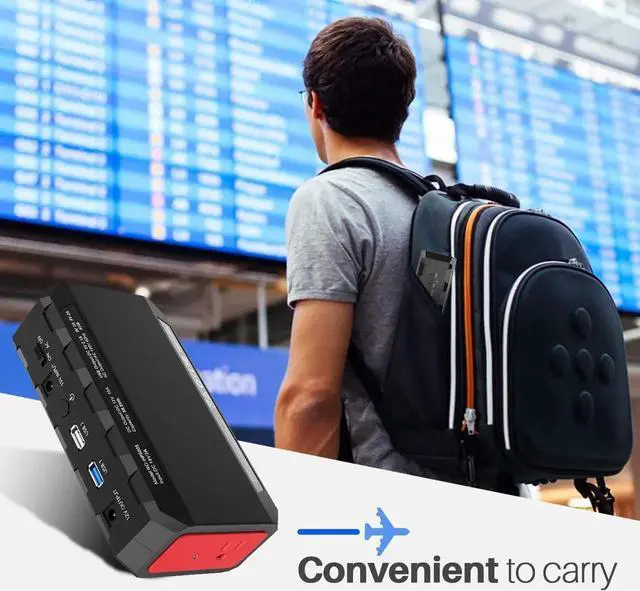 Alt view image 6 of 7 - JAENFONG 88.8Wh|65Watts Portable Laptop Charger with AC Outlet A Super Travel Portable Battery Pack & Power Bank for HP Notebooks MacBook Laptops