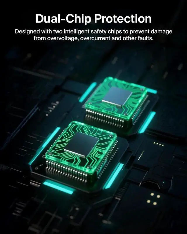 Alt view image 7 of 7 - JAENFONG Portable Charger Power Bank with Integrated Cable 20000 mAh 30W - Fast Charging USB C Power Delivery iPhone Charger - iPhone 16 Series iPad Pro Galaxy S25 Series & More - Blue