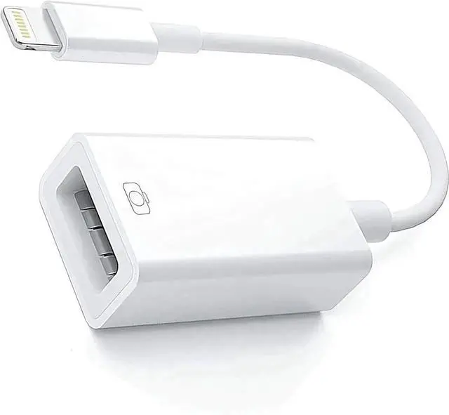 Main image of Lightning Male to USB Female Adapter OTG Data Sync Cable Compatible with iPhone 14 13 11 12pro Max Mini XR X XS 8 7 SE Plus for iPad Air Camera Mouse Keyboard Hub Midi Port Adaptador Connector