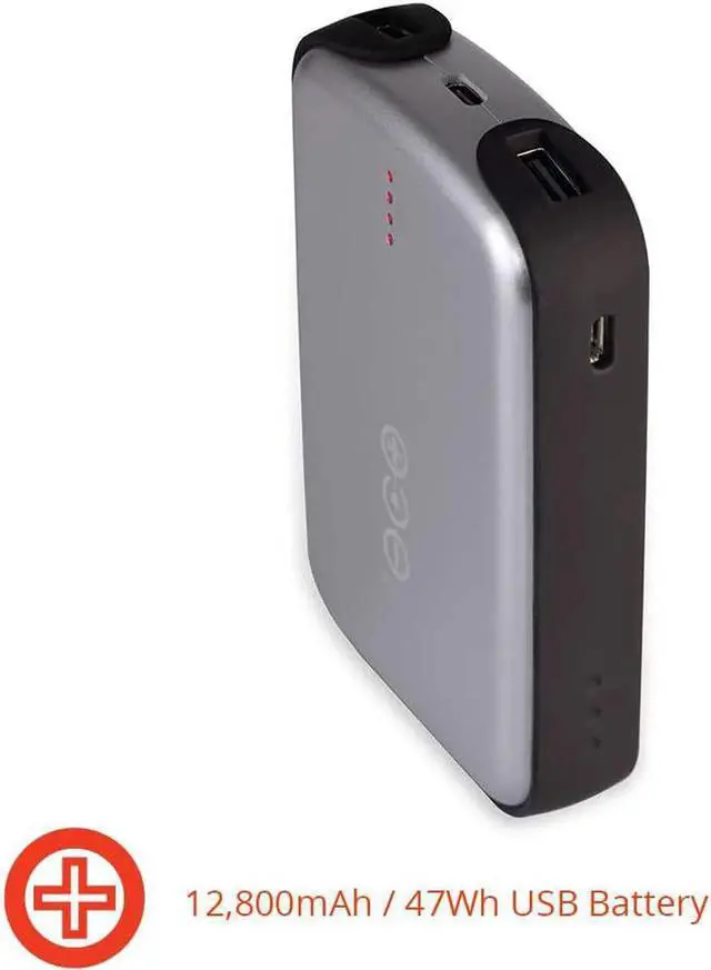Alt view image 2 of 4 - JAENFONG V50 Always On External Battery Pack with Dual USB Ports - 12 800mAh