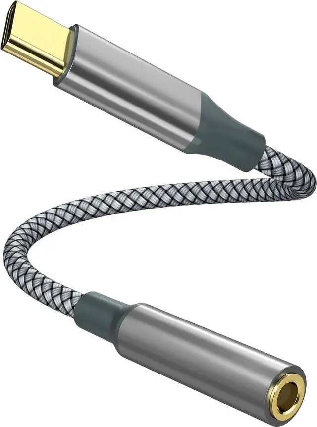 Main image of JAENFONG 2PC USB C to Aux Audio Dongle Cable Cord Type C to 3.5mm Female Headphone Jack Adapter for iPhone 16 Pro Max/16 Pro 15 Pro Max/15 Pro/15 Plus Galaxy S23/S22/S21 Ultra Pixel iPad Pro MacBook