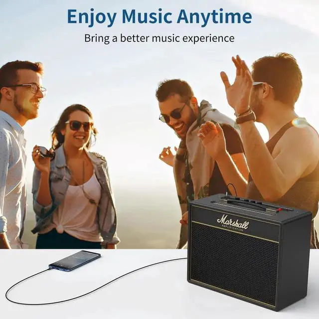 Alt view image 5 of 6 - JAENFONG 2 Pack 6.35mm 1/4 Male to 3.5mm 1/8 Female Stereo Headphone Adapter Audio Jack Plug Gold Plated for Speaker Headphone Guitar Digital Piano Amp Adapte (Grey)