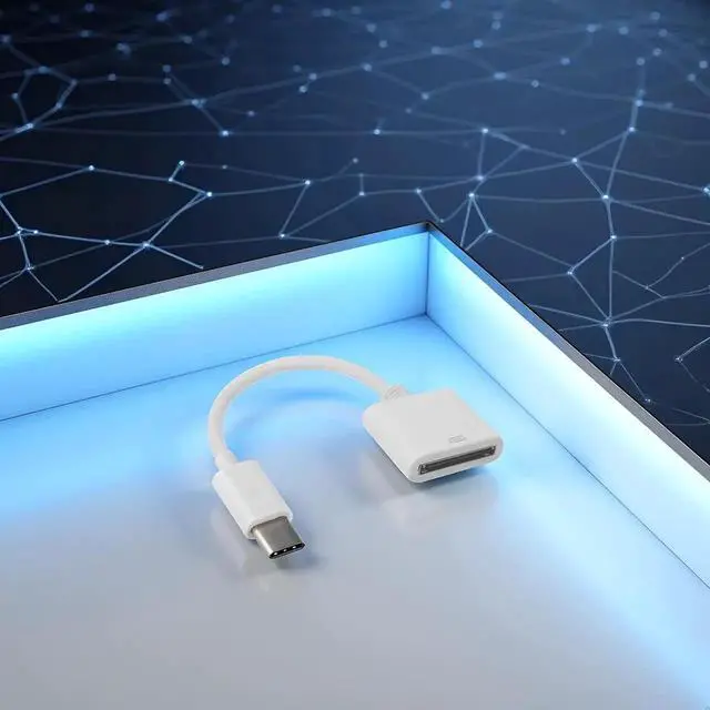 Alt view image 5 of 7 - JAENFONG White 30pin Female to USB 3.1 Type-C USB-C Sync Data Charging Adapter Cable Cell Phone OTG Adapters USB Cables AccessoriesCables and Interconnects