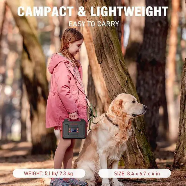 Alt view image 6 of 7 - JAENFONG Power Bank with AC Outlet 250Wh Solar Generator Power Bank 300W Portable Power Station 110V Small Portable Generator for Home Use Camping Emergency Hunting Outdoor