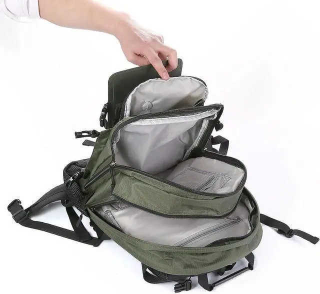 Alt view image 7 of 7 - JAENFONG Solar Backpack 7W Solar Panel Charge for Cell Phones and 5V Device Power Supply