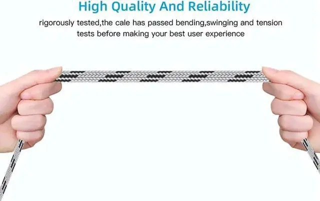 Alt view image 7 of 7 - JAENFONG GANA 2-in-1 OTG Adapter USB to Type-C & Micro USB Nylon Interface Fast Transfer Connector Cellphone Charging Line (Grey)