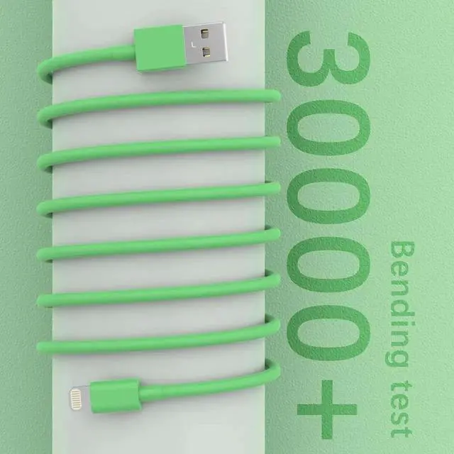 Alt view image 4 of 7 - 6Pack(3/3/6/6/6/10 FT) Original [ MFi Certified] iPhone Charger Fast Charging Lightning Cable iPhone Charger Cord for iPhone 14/13/12/11 Pro Max/XS MAX/XR/XS iPad AirPods-Green and Pink and Blue