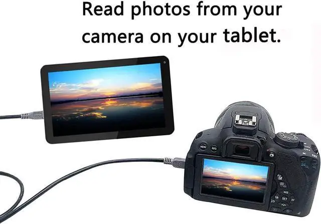 Alt view image 4 of 7 - JAENFONG USB OTG Cable - Black USB Micro Male to Mini Male OTG Cable (Black) (1m)