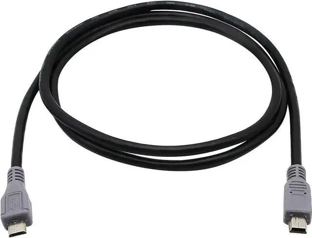 Main image of JAENFONG USB OTG Cable - Black USB Micro Male to Mini Male OTG Cable (Black) (1m)