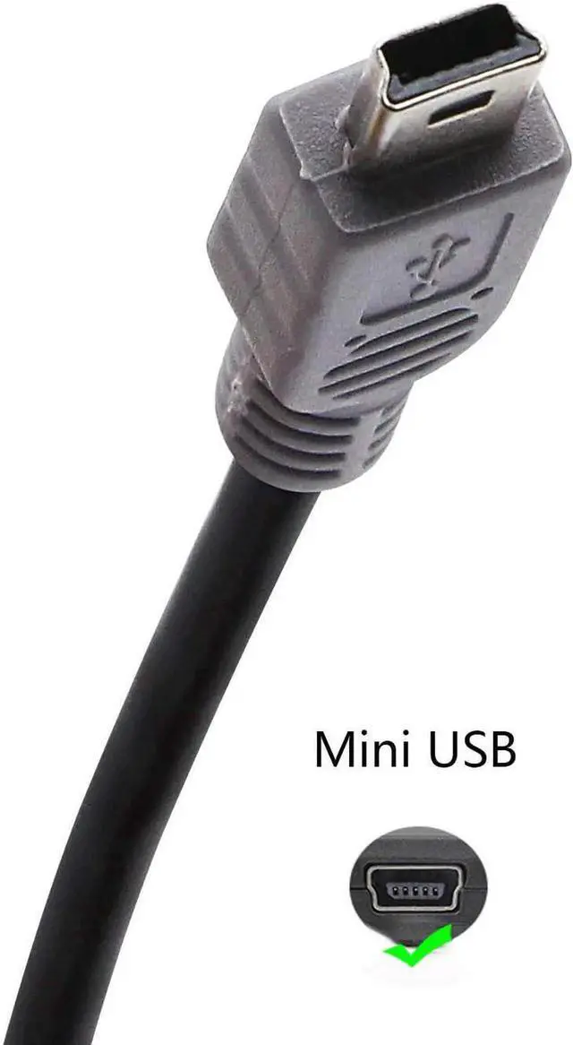Alt view image 5 of 7 - JAENFONG USB OTG Cable - Black USB Micro Male to Mini Male OTG Cable (Black) (1m)
