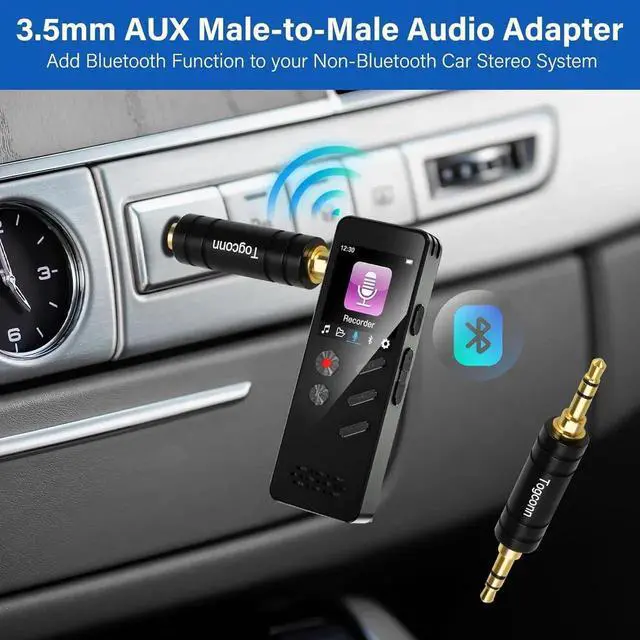 Alt view image 5 of 5 - JAENFONG Gold-Plated 3.5mm Audio Adapter 2 Pack - 3-Pole TRS to 3.5mm Jack Coupler for BT Receiver MP3 Player Car Transmitter Speakers