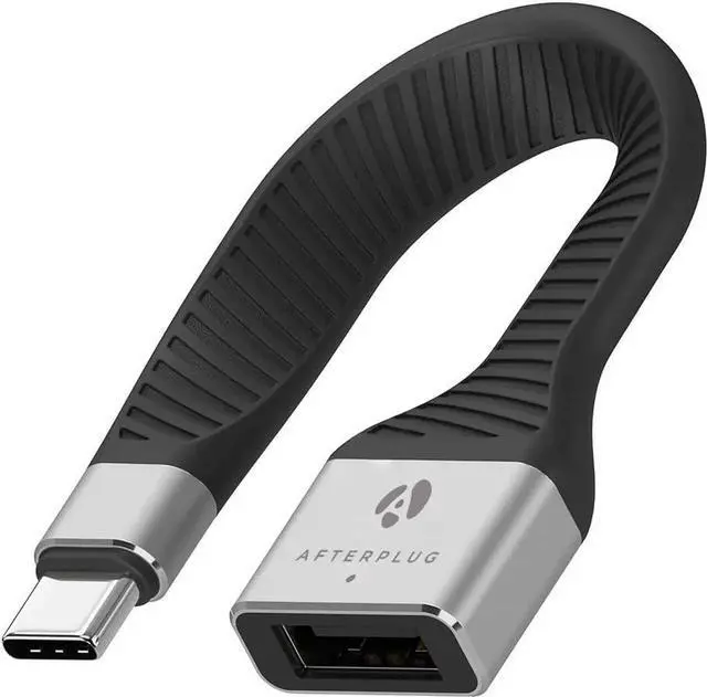 Main image of JAENFONG Short USB-C to USB-A OTG Adapter Cable 5 inch 10Gbps USB-C to USB-A Female Thunderbolt 3/4/5 & USB4 Compatible for MacBook iPad iPhone 15/16