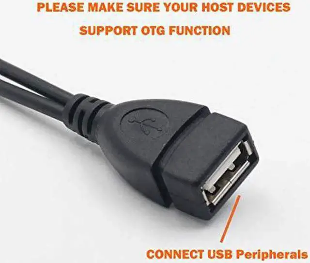 Alt view image 5 of 7 - JAENFONG 2-in-1 Micro USB to USB Adapter (OTG Cable + Power Cable) for Fire Stick PlayStation Classic and More - 2 Pack