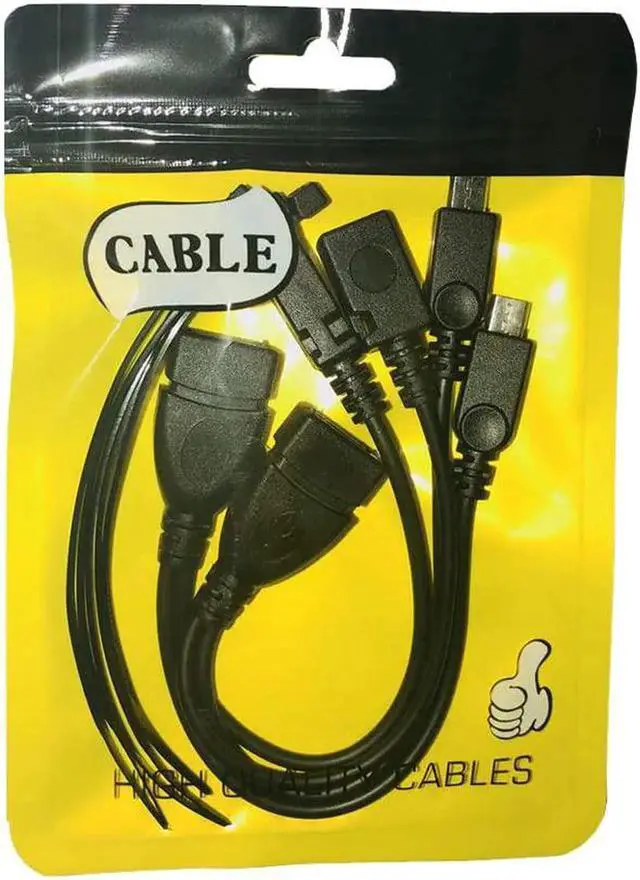 Alt view image 7 of 7 - JAENFONG 2-in-1 Micro USB to USB Adapter (OTG Cable + Power Cable) for Fire Stick PlayStation Classic and More - 2 Pack