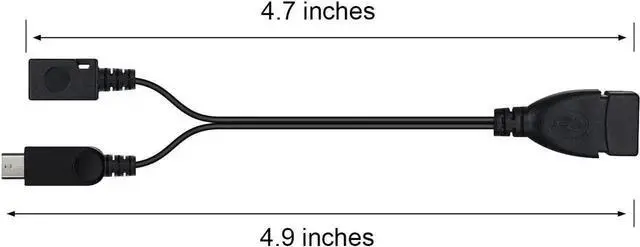 Alt view image 4 of 4 - JAENFONG Micro USB to USB Port Adapter (OTG Cable + Power Cable) for Firestick Streaming TV Sticks Media Devices Android Phone Tablet - 2 Pack