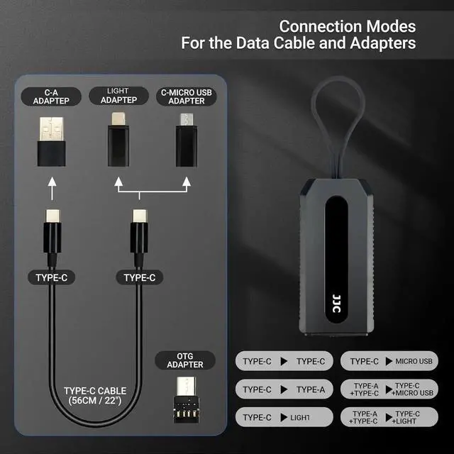 Alt view image 5 of 6 - 5 in 1 Data Cable Adapter Travel Kit Data Transfer Cable Storage with Micro USB Type-A OTG Adapter 1.8ft Data Charger USB C Cable Multi Charging Cable Adapter Set Hold 2 Micro SD 2 Nano SIM Card