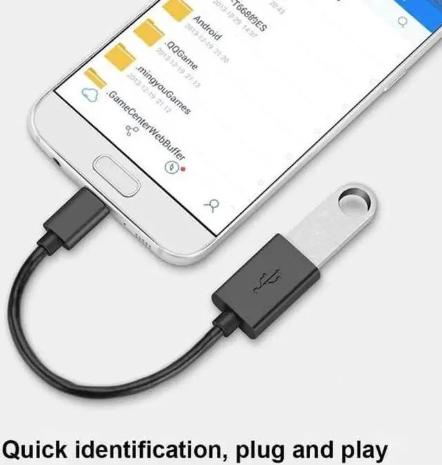 Alt view image 3 of 4 - JAENFONG USB-C Adapter to USB-A Female Cable OTG Plug for Mobile Phone Mac Lap