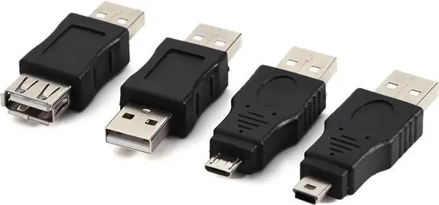 Alt view image 3 of 6 - JAENFONG OTG Adapter 2.0 USB Connector Types Converter 12Pcs Micro USB to USB Adapter Set Multiple Small USB Adapter Variety Black Phone Cable Converter for Data Transfer