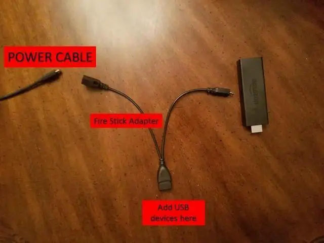 Alt view image 3 of 5 - JAENFONG USB OTG Cable for Firesticks 4K/4K Max/Cube/lite/2nd Gen Android Devices and Host Devices Universal Micro Power Enabled Adapter 6-Inch
