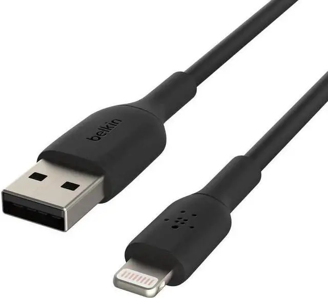 Alt view image 4 of 7 - JAENFONG BoostCharge Lightning Cable - 6.6ft/2M - MFi Certified iPhone Charger USB to Lightning Cable - iPhone Cable - iPhone Charger Cord - Charger - USB Phone Charger - Black