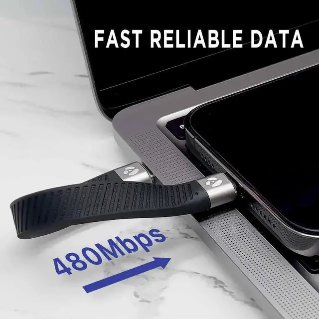 Alt view image 7 of 7 - JAENFONG Short USB-C to Lightning Cable 5-inch MFi Certified Fast Charger for iPhone & iPad (Not Compatible with Audio DAC or USB-C iPhone/iPad Models)