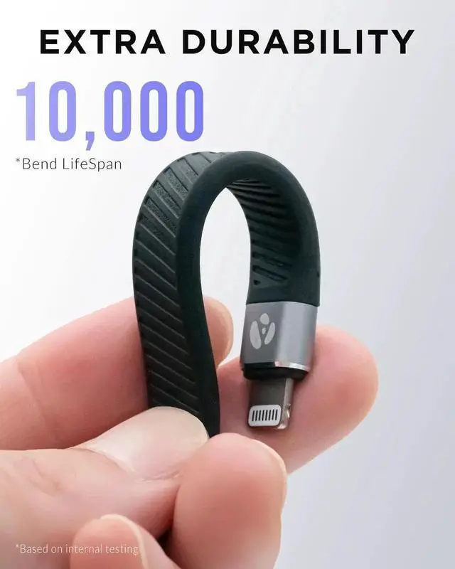 Alt view image 2 of 7 - JAENFONG Short USB-C to Lightning Cable 5-inch MFi Certified Fast Charger for iPhone & iPad (Not Compatible with Audio DAC or USB-C iPhone/iPad Models)