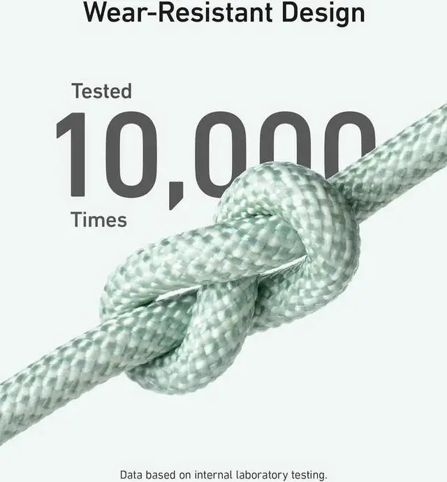 Alt view image 3 of 7 - JAENFONG USB C to Lightning Charging Cable 541 Organic Nylon Charging Cable MFi Certifiedfor iPhone 14/ Plus/Pro Max 13/ Pro 12 11 X XS XR