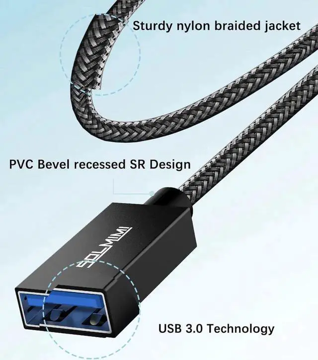 Alt view image 3 of 6 - JAENFONG USB OTG Adapter 0.65FT (20 cm) Female to USB-C Adapter 5 GBPS Data Transmission OTG Cable Type C to USB-A Adapter Compatible with MacBook Pro Air Galaxy S21 S22+ XPS Pixels
