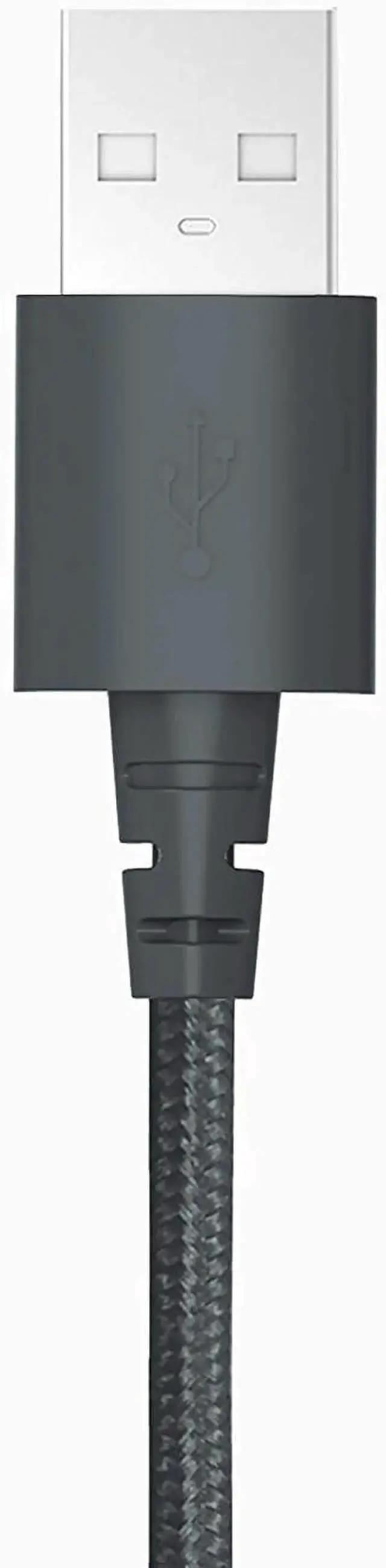 Alt view image 2 of 6 - JAENFONG MFi Certified Lightning Cable to USB A - 2FT Space Grey - Tough-Braided Extra-Strong Jacket - Sync/Charge iPhone & iPad