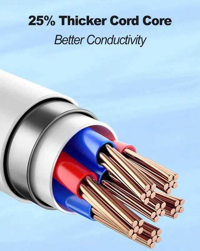 Alt view image 5 of 7 - JAENFONG Car Carplay Cable 6FT Car Charger Cord Lightning to USB A Cords Compatible for iPhone 14 13 12 11 Pro Max XR XS X 8 7 6 Plus SE iPad Two Pack White