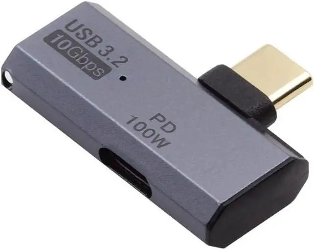 Main image of JAENFONG USB-C Splitter 1 in 2 Out Charger Connector Type-C Female USB3.0 10Gbps Data OTG & 100W PD Power Adapter for Laptop Tablet Phone