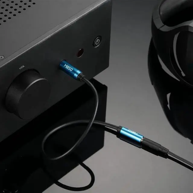 Alt view image 2 of 6 - 1/4 to 3.5mm Headphone Adapter TRS 6.35mm 1/4 Male to 3.5mm 1/8 Female Stereo Jack Audio Adapter for Amplifiers Guitar Keyboard Piano Home Theater Mixing Console Headphones - 12inch/30CM